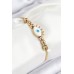316L Çelik Göz Charm Model Gold Renk Kadın Bileklik - TJ-BB7844