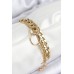 316L Çelik Çoklu Görünüm Geçmeli Halka Model Gold Renk Kadın Bileklik - TJ-BB7836
