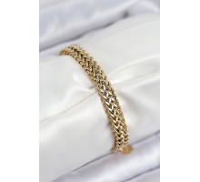 316L Çelik Örme Zincir Model Gold Renk Kadın Bileklik - TJ-BB7831