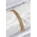 316L Çelik Örme Zincir Model Gold Renk Kadın Bileklik - TJ-BB7831