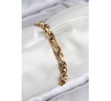 316L Çelik Örgü Model Gold Renk Kadın Bileklik - TJ-BB7833