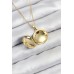316L Çelik Açılabilr Kapaklı Deniz Model Gold Renk Kadın Kolye - TJ-BKO10516