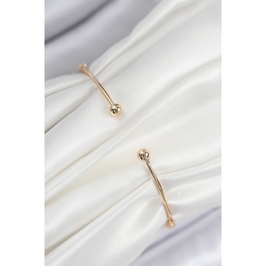 Pirinç Zirkon Taşlı Kelebek Model Gold Renk Kadın Bileklik - TJ-BB7853