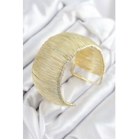 Pirinç Tel Sarma Model Gold Renk Kadın Bileklilk TJ-BB7893