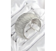 Pirinç Tel Sarma Model Gümüş Renk Kadın Bileklilk - TJ-BB7894