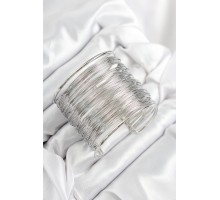 Pirinç Tel Sarma Model Gümüş Renk Kadın Bileklilk - TJ-BB7896