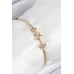Pirinç Zirkon Taşlı Yıldız Model Gold Renk Kadın Bileklik - TJ-BB7903