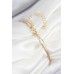 Pirinç Zirkon Taşlı Yıldız Model Gold Renk Kadın Bileklik - TJ-BB7903