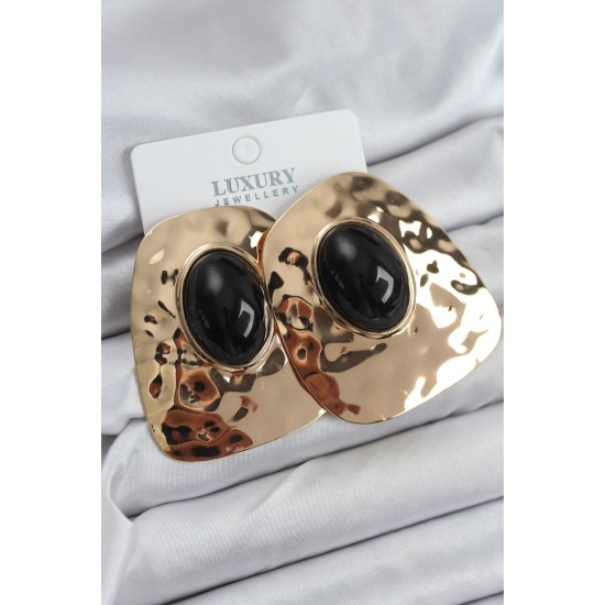 Pirinç Gold Renk Vintage Kadın Küpe - TJ-BKP11223