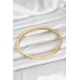 316L Çelik Gold Renk 65 mm İnce Kadın Kelepçe Bileklik - TJ-BB7915