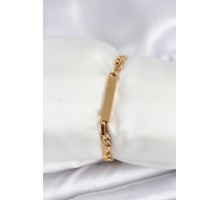 316L Çelik Gold Renk Yazı Yazmaya Uygun Kadın Bileklik - TJ-BB7916