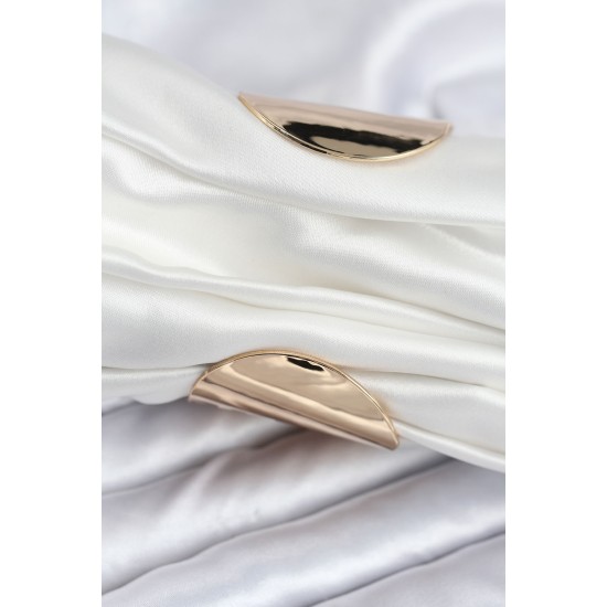 Pirinç Gold Renk Kıvrımlı Yarım Kelepçe Bileklik - TJ-BB7919