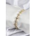 Pirinç VIP Seri Gold Renk Topçuk Model Kadın Bileklik - TJ-BB7923