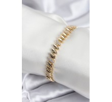 Pirinç VIP Seri Gold Renk Arpa Model Kadın Bileklik - TJ-BB7924
