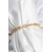 Pirinç VIP Seri Gold Renk Oval Sıralı Kadın Bileklik - TJ-BB7926