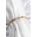 Pirinç VIP Seri Gold Renk Parçalı Model Kadın Bileklik - TJ-BB7930