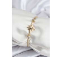 Pirinç VIP Seri Gold Renk Kutup Yıldızı Model Kadın Bileklik - TJ-BB7937