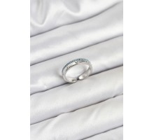 Pirinç Gümüş Renk Sıralı Zirkon Taşlı Kutup Yıldızı Model Kadın Yüzük - TJ-BYK3837