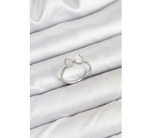 Pirinç Gümüş Renk Fiyonk Model Kadın Yüzük - TJ-BYK3839