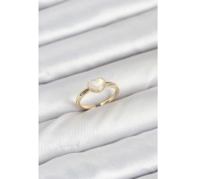 Pirinç Gold Renk Kalpli Kadın Yüzük - TJ-BYK3880