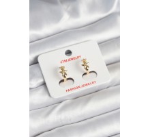 Pirinç Gold Renk Yıldız Kadın Küpe - TJ-BKP11242