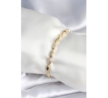 Pirinç Gold Renk Damla Model Kadın Bileklik - TJ-BB7961