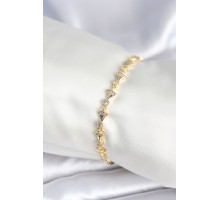 Pirinç Gold Renk Yelpaze Model Kadın Bileklik - TJ-BB7964