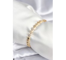 Pirinç Gold Renk Yıldız Model Kadın Bileklik - TJ-BB7968