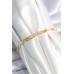 Pirinç Gold Renk Zirkon Taşlı Kadın Bileklik - TJ-BB7971