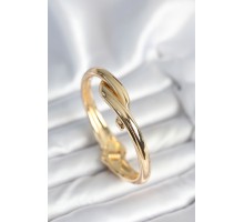 Pirinç Gold Renk Sarmal Model Kelepçe Bileklik - TJ-BB7974