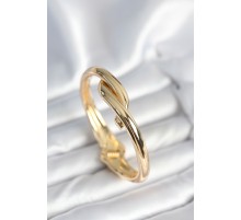 Pirinç Gold Renk Sarmal Model Kelepçe Bileklik - TJ-BB7974