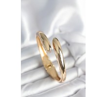 Gold Renk Pirinç Kadın Kelepçe Bileklik - TJ-BB7976