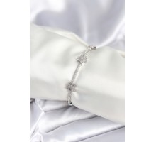Pirinç Gümüş Renk Yıldız Model Kadın Bileklik - TJ-BB7985