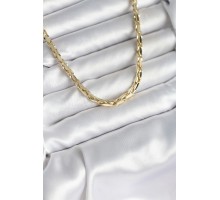 Pirinç Gold Renk 60 cm Zincir Kadın Kolye - TJ-BKO10600