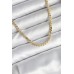 60 cm Gold Renk Pirinç Yassı Zincir Model Kadın Kolye - TJ-BKO10602