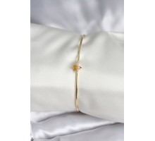 Sinek Figürlü Gold Renk Pirinç Kadın Bileklik - TJ-BB8000