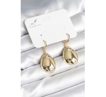 Gold Renk Pirinç Damla Model Kadın Küpe - TJ-BKP11281