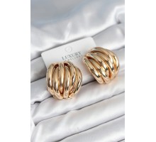 Pirinç Gold Renk Vintage Kadın Küpe - TJ-BKP11315