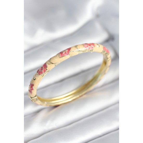 Pembe Renk Detaylı Mineli Kelepçe - TJ-BB8006