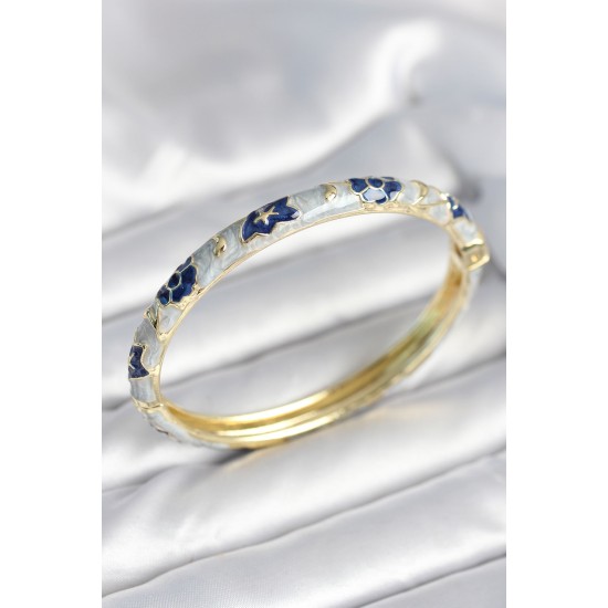 Mavi Renk Detaylı Mineli Kelepçe - TJ-BB8010