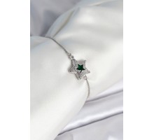 Yıldız Model Asansörlü Gümüş Renk Kadın Bileklik - TJ-BB8014