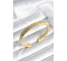 Ezme Zincir Model Gold Renk Kadın Bileklik - TJ-BB8018