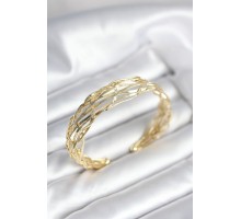 Gold Renk Pirinç Vintage Kadın Bileklik - TJ-BB8023