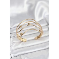 Pirinç Gold Renk Kadın Bileklik TJ-BB8054