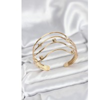 Pirinç Gold Renk Kadın Bileklik - TJ-BB8054