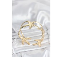 Pirinç Gold Renk Deniz Yıldızı Model Kadın Bileklik - TJ-BB8055