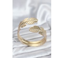 Yaprak Model Gold Renk Kadın Bileklik - TJ-BB8057