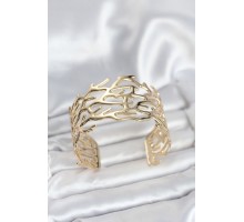 Pirinç Gold Renk Vintage Model Kadın Bileklik - TJ-BB8064