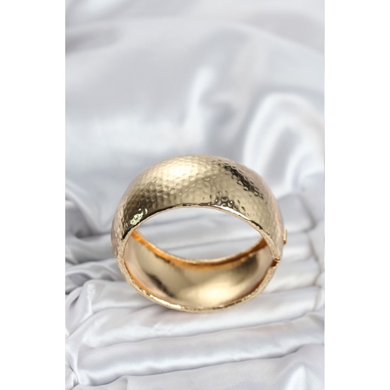 Pirinç Gold Renk Bombeli Vintage Kadın Bileklik - TJ-BB8067