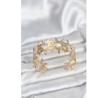 Pirinç Gold Renk Vintage Kadın Bileklik - TJ-BB8058